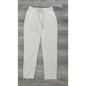J. Jill Pure Jill Joggers XS Sand-Washed Pants Soft Sisal Drawstring Tapered Leg